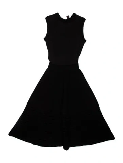 Pre-owned Maison Rabih Kayrouz Turtleneck Midi Length Dress In Black