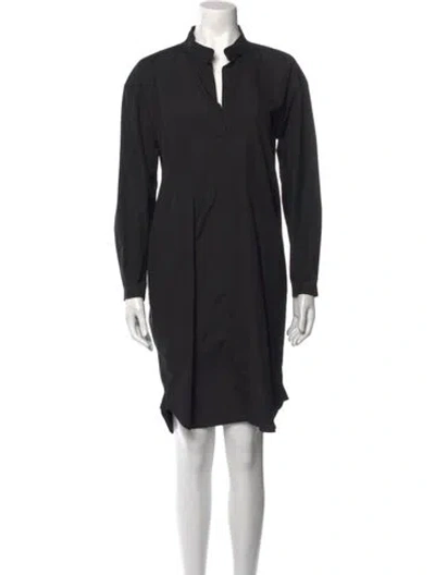 Pre-owned Maison Rabih Kayrouz V-neck Knee-length Dress In Black