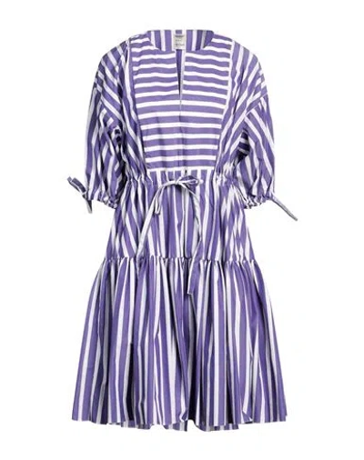 Maison Rabih Kayrouz Woman Midi Dress Purple Size 10 Cotton