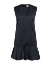 Maison Rabih Kayrouz Woman Mini Dress Navy Size 4 Cotton, Polyester In Navy Blue