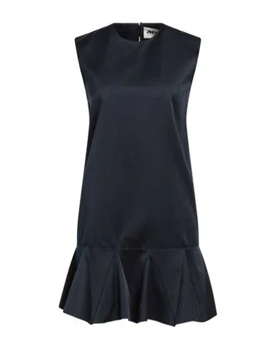 Maison Rabih Kayrouz Woman Mini Dress Navy Size 4 Cotton, Polyester In Navy Blue