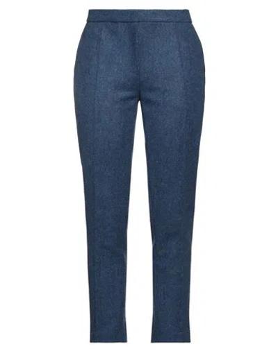 Maison Rabih Kayrouz Woman Pants Slate Blue Size 6 Wool