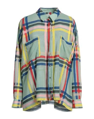 Maison Rabih Kayrouz Woman Shirt Green Size 10 Wool