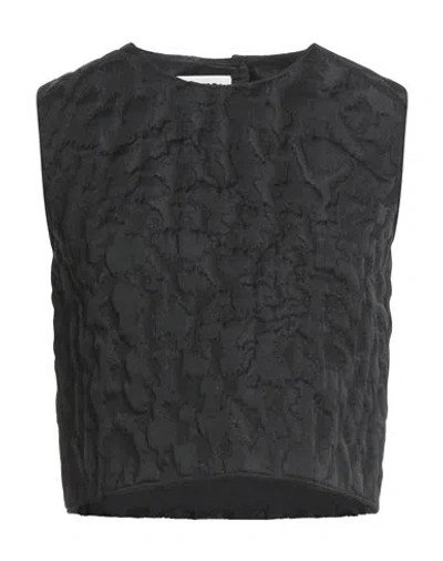 Maison Rabih Kayrouz Woman Top Black Size 6 Acrylic, Wool, Acetate, Polyester, Polyamide