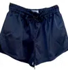 Maison Rabih Kayrouz Women's Technical Satin Shorts In Dark Navy In Blue