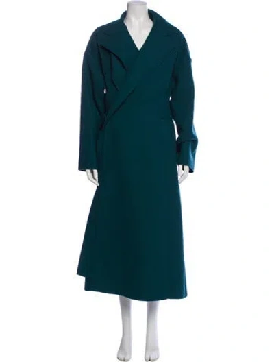 Pre-owned Maison Rabih Kayrouz Wool Coat In Blue