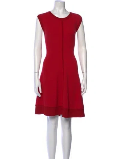 Pre-owned Maison Rabih Kayrouz Wool Knee-length Dress In Red