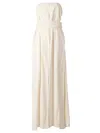 Maison Rabih Kayrouz Wrap-tie Empire Line Gown In White
