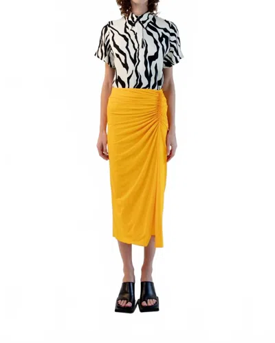 Maison Rabih Kayrouz Zebra Print Polo Shirt In Black/white In Multi