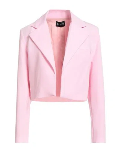 Maison Reynders Woman Blazer Pink Size Xl Polyester, Viscose, Elastane