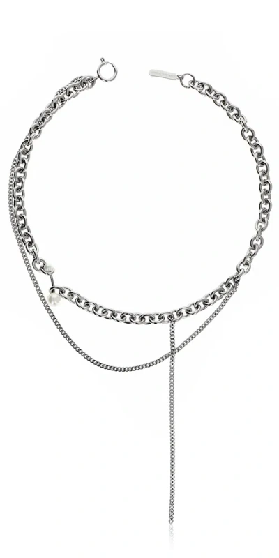 Maison Rogue Chase Necklace In Metallic