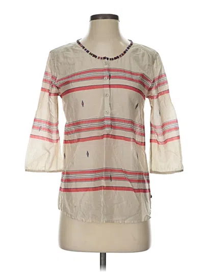 Pre-owned Maison Scotch 3/4 Sleeve Blouse In Brown