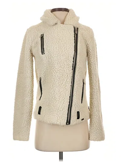 Pre-owned Maison Scotch Cardigan Sweater In Ivory