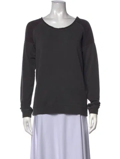 Pre-owned Maison Scotch Crew Neck Long Sleeve Sweatshirt W/ Tags In Grey