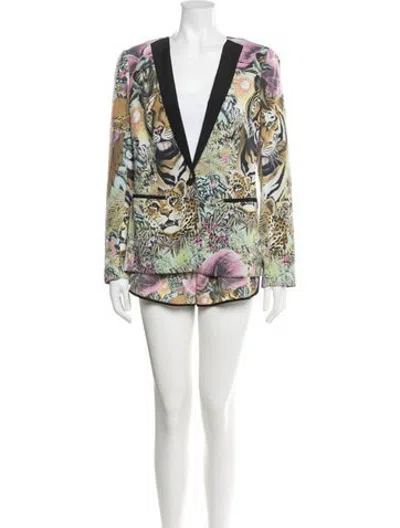 Pre-owned Maison Scotch Floral Print Set In Pink