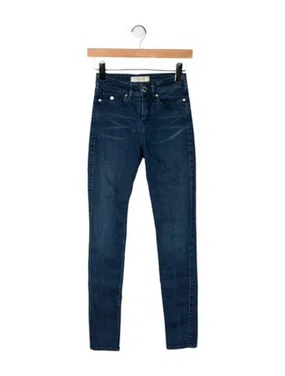Pre-owned Maison Scotch High-rise Skinny Leg Jeans In Blue