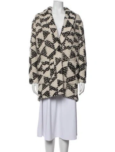 Pre-owned Maison Scotch Houndstooth Print Jacket In Neutrals