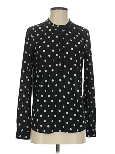 Pre-owned Maison Scotch Long Sleeve Blouse In Black