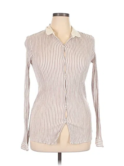 Pre-owned Maison Scotch Long Sleeve Blouse In Gray