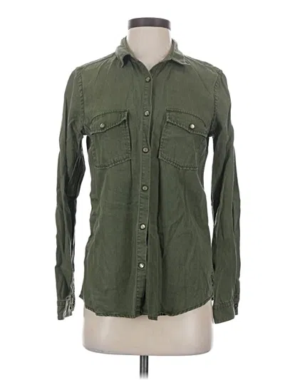 Pre-owned Maison Scotch Long Sleeve Button Down Shirt In Green
