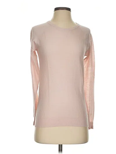 Pre-owned Maison Scotch Long Sleeve Top Pink Crew Neck Tops