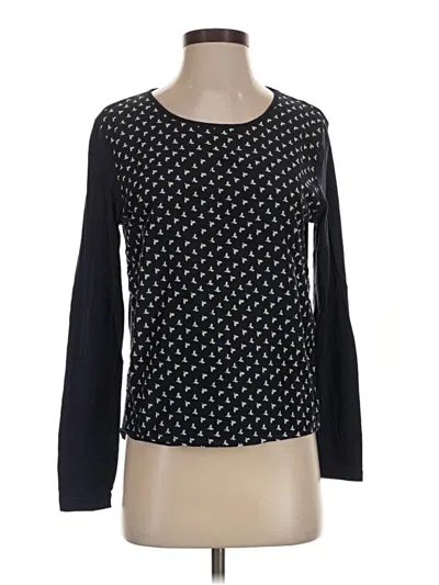 Pre-owned Maison Scotch Long Sleeve T-shirt In Black