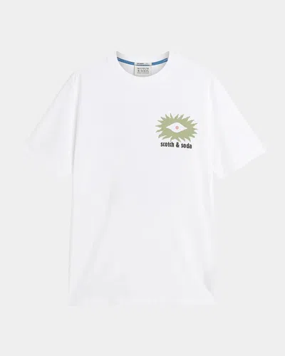 Maison Scotch Men & Apos;s Logo Graphic T-shirt In White
