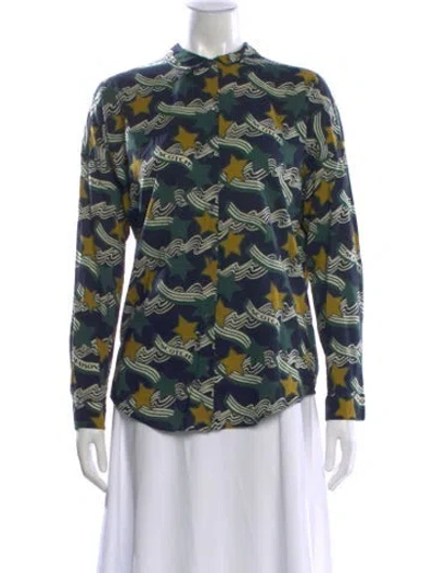 Pre-owned Maison Scotch Printed Long Sleeve Top In Multi