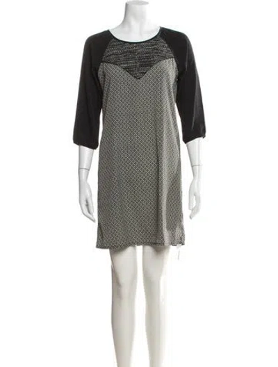 Pre-owned Maison Scotch Printed Mini Dress In Multicolor