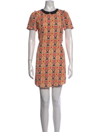 Pre-owned Maison Scotch Printed Mini Dress In Multicolor