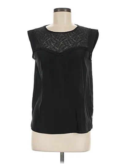 Pre-owned Maison Scotch Sleeveless Blouse In Black