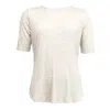Maison Scotch S/s Zip Closure Womens Top In Gray