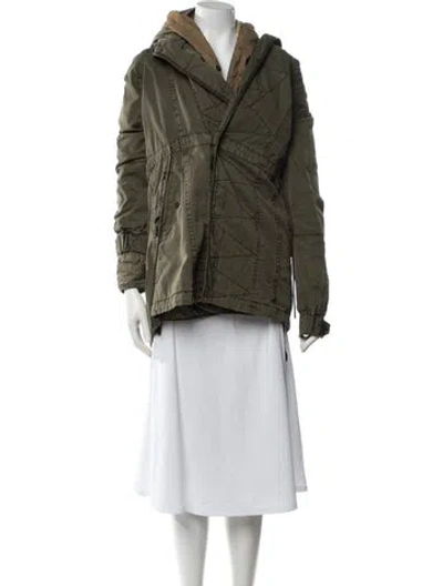 Pre-owned Maison Scotch Utility Jacket In Green
