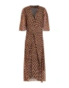 Maison Scotch Woman Maxi Dress Camel Size 00 Polyester