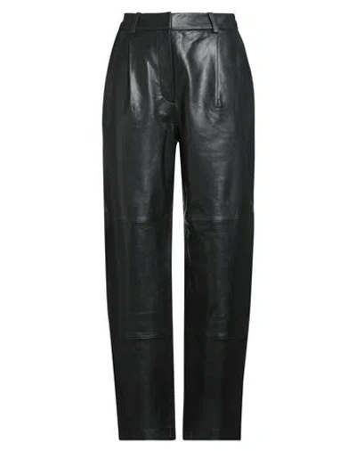 Maison Scotch Woman Pants Black Size M Sheepskin