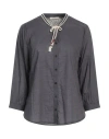 Maison Scotch Woman Shirt Lead Size 4 Cotton