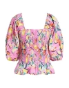Maison Scotch Woman Top Pink Size 6 Organic Cotton In Pink