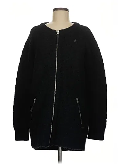 Pre-owned Maison Scotch Wool Coat In Black