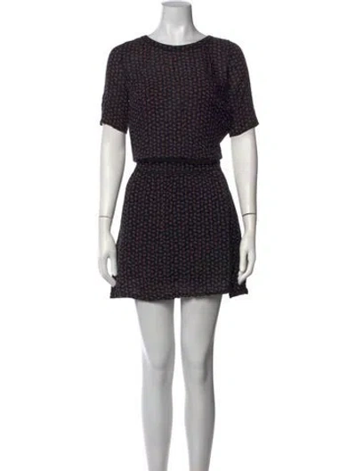 Pre-owned Maison Scotch Wool Mini Dress In Multicolor