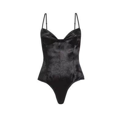 Maison Sél Corset Bodysuit – Black
