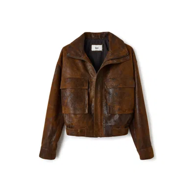 Maison Sél Women's Brown Lumi Leather Jacket