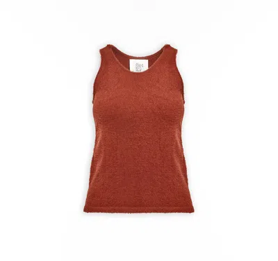 Maison Sél Women's Orange Soft Sweater In Brown