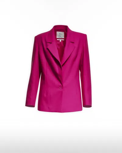 Maison Sél Women's Pink Oversized Jacket In Purple