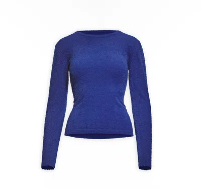 Maison Sél Women's Soft Sweater – Blue