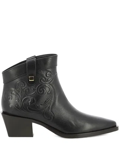 Maison Skorpios 60mm Alexandra Cordoba Leather Cowboy Boots