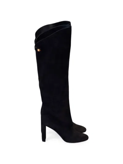 Maison Skorpios Adriana Stud-detail Over-the-knee Boots In Animal Print
