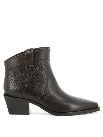 Maison Skorpios "alexandra Cordoba" Ankle Boots In Black
