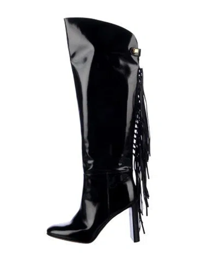 Pre-owned Maison Skorpios Leather Boots In Black