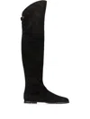 Maison Skorpios Stefania Leather Over-the-knee Boots In Black