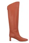 Shop Maison Skorpios Women's Adry Leather Boots In Red